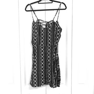 NWOT Black and White Spaghetti Strap Dress size XL